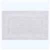 HOMESCAPES Tappetino da bagno extra large 1600 g/m², super morbido, 100% cotone, reversibile, antiscivolo, lavabile, super assorbente, asciugatura rapida, 70 x 120 cm, bianco