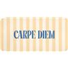 OnlyWow© Tappetino Bagno Rettangolare 120x60 cm Tappeto Doccia Bath Mat Antiscivolo Moderni Decorazioni Memory Foam Lavabile Tappeti Blu - Giallo - A righe - Carpe Diem