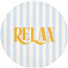 OnlyWow© Tappeti Bagno Rotondo 70x70 cm Tappetino Doccia Assorbente Bath Mat Decorazioni Memory Foam Tappeto Lavabile Moderni Arancione - Blu - Righe - Relax