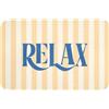 OnlyWow© Tappetino Bagno Rettangolare 60x40 cm Tappeto Doccia Bath Mat Antiscivolo Moderni Decorazioni Memory Foam Lavabile Tappeti Blu - Giallo - A righe - Relax