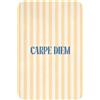 OnlyWow© Tappetino Bagno Rettangolare 40x60 cm Tappeto Doccia Bath Mat Antiscivolo Moderni Decorazioni Memory Foam Lavabile Tappeti Blu - Giallo - A righe - Carpe Diem