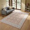Carpetsale24 Tappeto Lavabile Terracotta 240x340 cm Vintage Tappeto Grande per Ampio Soggiorno Sala da Pranzo Spazio Aperto Design Orientale Pelo Corto Facile da Pulire