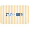 OnlyWow© Tappetino Bagno Rettangolare 60x40 cm Tappeto Doccia Bath Mat Antiscivolo Moderni Decorazioni Memory Foam Lavabile Tappeti Blu - Giallo - A righe - Carpe Diem