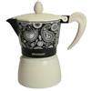 Brandani 52860 CAFFETTIERA SHANTI 3 TAZZE ALLUMINIO NERO, cm 15x9x16h, 1 tazza, Fornello Gas, No Induzione
