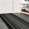 Prati di Casa Tappeto decorativo antiscivolo Ginestra, MADE IN ITALY (57_x_240_cm, Grigio-Nero)