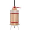 vidaXL Torchio per Frutta e Vino con Sacco in Tessuto 30 L Rovere