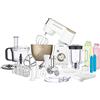 Sencor Robot da Cucina Planetaria Multifunzione Professionale - Potente 1000W, Completo di Accessori, Ciotola in Acciaio 4.5L, Illuminazione LED, Blender, Tritacarne, Salad Maker e molto altro