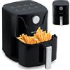Berdsen Friggitrice ad aria calda - Friggitrice ad aria calda senza olio - 1000 W 2,5 L - 8 programmi - Nero