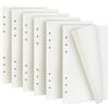 SAIJIAN 6 Confezioni Fogli A5 con Buchi 6 Fori Quadretti Ricarica di Carta 270 Fogli/540 Pagine per Raccoglitore da Anelli A5 Quaderno Diario Fogli