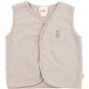 WOOLY ORGANIC Gilet in pile Wooly Organic ricamato GOTS