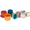 Generic Set di 8 bicchieri impilabili per conigli, giocattoli da coniglio, giocattoli da gioco per piccoli animali