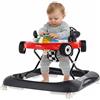 SUN BABY Girello Interattivo Pieghevole 6 Mesi+ - Rosso | Pulsanti, luci, suoni, tappo di sicurezza, struttura pieghevole