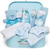 Baby Box Shop Baby Shower Regalo14 regalo per neonato maschio - Set Regalo Neonato Nascita Bimbo - Set Bagno Neonato, Set Nscita Neonato - Regalo Neonato Maschio, Regalo Bambino Appena Nato - Blu