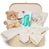 Baby Box Shop Regali Baby Shower Unisex - 14 Set Regalo Neonato, Regalo Gender Reveal - Regalo Neonati, Regalo Neonato Unisex - Regalo Gender Reveal Unisex, Set Neonato - Crema