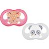 Tigex Soft Touch - Set di 2 ciucci misura 18+ mesi