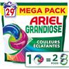 Ariel Grandiose PODS, detersivo liquido in capsule 29 lavaggi, colori brillanti, 2 x azione smacchiatore e odori