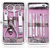 Keiby Citom Kit manicure Pedicure - 12 pezzi taglio unghie professionale, rosa | Keiby Citom, Tazza cuticola in acciaio inox, astuccio per manicure Pedicure Set, con squisita scatola
