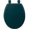 5 five simply smart Five - Sedile WC standard in legno, colore blu petrolio