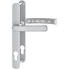 HOPPE Maniglia LIÈGE - Targa stretta 24 mm, manico piatto, 67 - 72, argento anodizzato