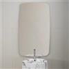Inbagno Specchio Bagno 70x120 Cm A Filo Lucido Reversibile Con Angoli Arrotondati E Desing Laterale Curvilineo - Linea Aurea