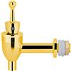 Fdit Vino Birra Rubinetto, Rubinetto di Ricambio per Erogatore di Bevande Succhi Botte di Vino per Uso Domestico e Feste (Golden 12mm)