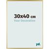 yd. Your Decoration - Cornice 30x40 cm - Oro - Cornice Decorativa Parete in Plastica con Vetro in acryl - Antiriflesso - 30x40 Cornice - Evry