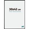 yd. Your Decoration - Cornice 30x42 cm - Nero Opaco - Cornice Decorativa Parete in Plastica con Vetro in acryl - Antiriflesso - 30x42 Cornice - Evry