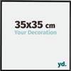 yd. Cornice 35x35 cm Nero Opaco - Cornice in Plastica Evry | Your Decoration, Vetro acrilico antiriflesso, Montaggio a parete, Adatta per foto, poster o puzzle, Made in Holland