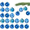 COM-FOUR® 20x palline di Natale, palline per albero di Natale infrangibili | addobbi per l'albero di Natale con ciondoli - Ø 6 cm