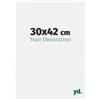yd. Your Decoration - Cornice 30x42 cm - Bianco Lucente - Cornice Decorativa Parete in Plastica con Vetro in acryl - Antiriflesso - 30x42 Cornice - Evry