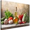 Feeby Quadro su Tela Non Tessuta - Stampa Su Tela - Verdure in cucina - 60x40 cm - Decorazione Murale - Moderno Soggiorno - quadri moderni soggiorno - poster