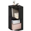 Furinno ECON Mensola Angolare, Libreria Angolare A 4 Ripiani, Scaffale Portaoggetti, Scaffale Espositivo, Libreria, Per Organizzazione E Contenimento In Soggiorno, Ufficio Domestico, Espresso