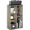 Furinno Luder Scaffale aperto reversibile a 5 cubi, Rovere Francese