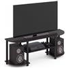 Furinno Turn-S-Tube Mobile Porta TV, Nero