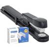 Rapesco 1464 Spillatrice a Braccio Lungo Marlin e 5000 Punti 26/6 mm, Nero | Protezione Antibatterica Germ-Savvy
