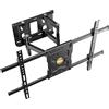 RICOO S7264 Supporto TV da parete Staffa TV 40-75 pollici per 40 43 50 55 60 65 75 pollici girevole inclinabile fino a 60 kg max VESA 600x400