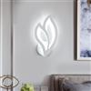 SENQIU Lampada da Parete LED 13W Applique da Parete Interno Forma di Fiore | Creativo Lampada da Muro Interno Moderna per Camera da Letto, Soggiorno Corridoio, Luce Bianca Fredda 6500K