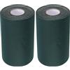 MUKLEI 2 rotoli di nastro artificiale per erba artificiale, 15 cm x 10 m, nastro adesivo per giunzione del prato artificiale, nastro adesivo per legare o fissare tappeti, tappeto erboso, verde scuro