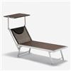 Produce Shop Lettino Spiaggia Mare Prendisole in Alluminio Santorini Limited Edition - Chocolate - Marrone Santorini