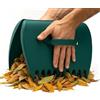 CKB LTD Set di 2 palette, rastrelli in plastica leggera per foglie, erba, rifiuti da giardino, rifiuti da cortile, resistenti e facili da usare