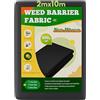 OUNUO Telo Pacciamatura 2m x10m, 100g/m² Tessuto Non Tessuto Anti Erbacce,Telo Anti Erbacce per Orto, Giardino, Tessuto Permeabile all'Acqu, Stabilizzazione UV, Nero