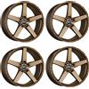 Dotz 4 Cerchi Dotz MarinaBay bronze 8.5Jx18 5x112 per Volkswagen Beetle Golf Jetta Pa
