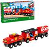 Brio World - Treno Pei Pompieri | Accessorio Pista Trenino | Trenino Albero Di Natale | Per Bambini Dai 3 Anni In Su | Compatibile Con Tutti I Prodotti Brio | Regalo Bambini