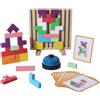 Gioco in Legno con Campanello Logico Puzzle Geometrico Didattico per Casa, Asilo