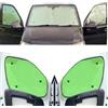 Covprotec Parasole Parabrezza Auto Parasole Interno Compatibile con Ford Tourneo Custom (2012- Date)(Set Completo Swb + Portellone Posteriore) Dorso Lime,Reversibile e Termico