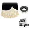 ANEELV - Tende per camion con nappe, parasole per tutti i camion, offre protezione solare per i marchi di camion (nero, nappe bianche)