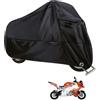Rubessia Telo Coprimoto, Telo Moto da Interno, Coprimoto Impermeabile Per Esterno, Copri Moto 190T Copertura Moto Universale per Scooter Motorino, Resistente a Polvere/Pioggia/Vento/Foglie (245x105x125cm)