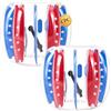 VEVOR Pallone Gonfiabile Trasparente per Adolescenti Diametro 1,2 m in PVC | Divertimento Sportivo per Giardino, Campeggio, Picnic, Parco, Prato, Palla da Sumo, Set 2 pezzi, 2 Colori, in PVC Rinforzato