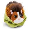 NICI LITTLE PAWS porcellino d'India 12cm espresso-caramello in un cestino verde - Peluche soffice, peluche da coccolare, giocare e amare - 61334