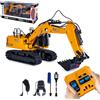 JAMARA JCB 406328 - Escavatore radiocomandato, scala 1:26, 2,4 GHz, giocattolo per bambini dai 6 anni in su, idea regalo